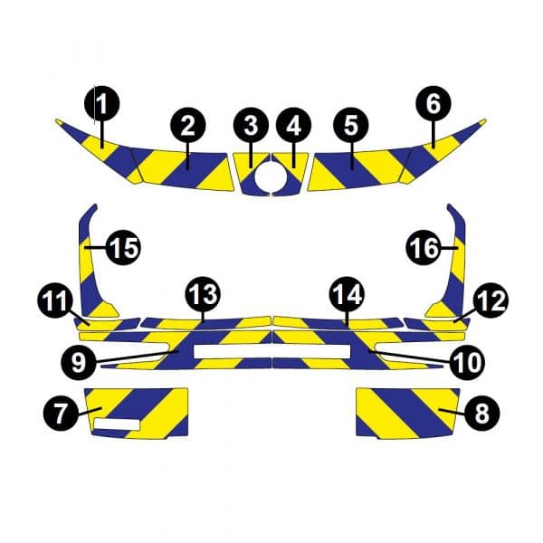 Kit Jaune-Bleu Partiel – SKODA Kodiaq (2024) – Image 2